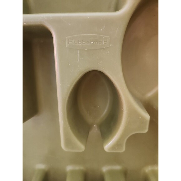 RUBBERMAID Silverware Flatware Tray Vintage 2922 Avocado - Picture 2 of 7